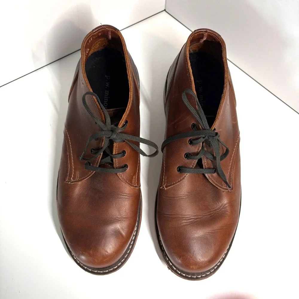P.W.‎ Minor Men's Brown Leather Ankle Boot in Size 8